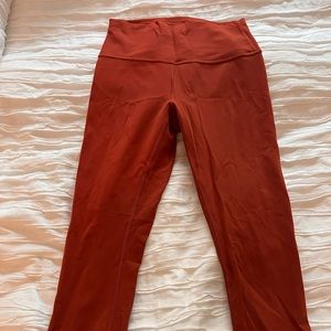 Lululemon Wunder Under Leggings - Burnt Orange - Size 8